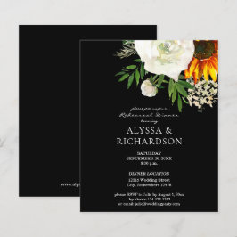 Lámina Cena de ensayo floral de girasol presupuestado - B