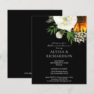 Lámina Cena de ensayo floral de girasol presupuestado - B