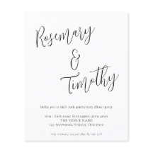 Cena del aniversario de Boda de guiones informales