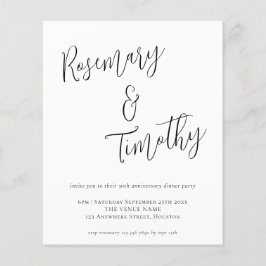 Lámina Cena del aniversario de Boda de guiones informales