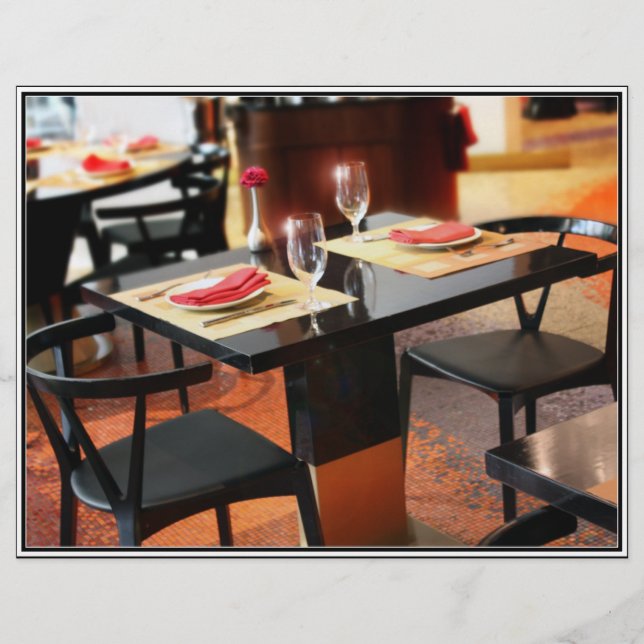 Lámina Cena romántica para dos (Anverso)