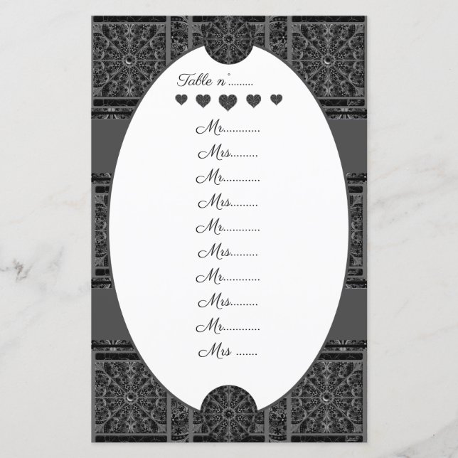 Lámina Ceramic Lace Black (Anverso)