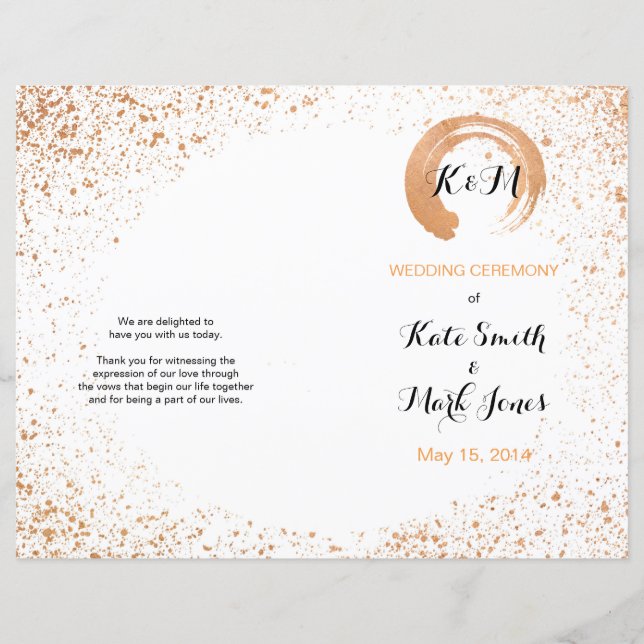 Lámina Ceremonia del Boda del aerosol de cobre Orden de s (Anverso)