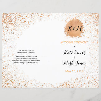 Lámina Ceremonia del Boda del aerosol de cobre Orden de s