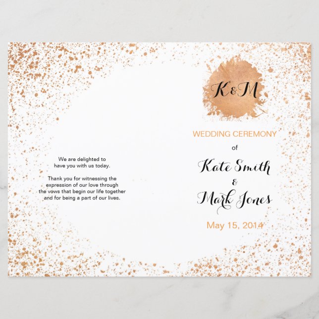 Lámina Ceremonia del Boda del aerosol de cobre Orden de s (Anverso)