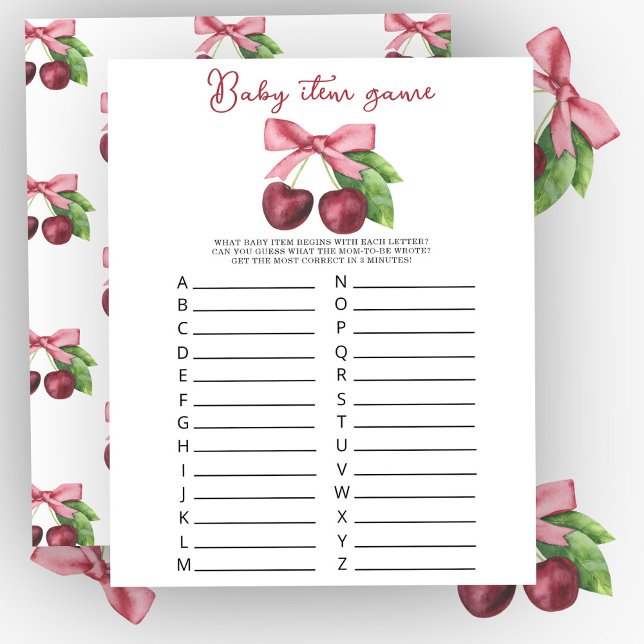 Lámina Cerezas de la ducha para bebés Partida para el beb (Subido por el creador)