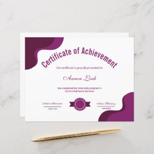 Lámina Certificado de Apreciación