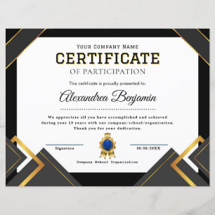 Lámina Certificado de Apreciación de Logro