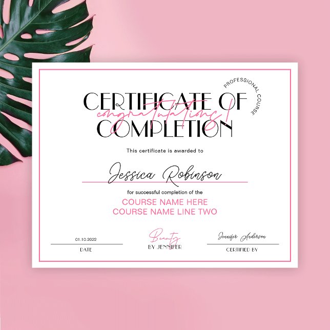 Lámina Certificado de belleza completa entrega premio ros (Subido por el creador)