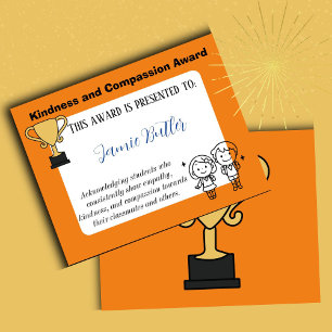 Lámina Certificado de clase de la Escuela de Amabilidad