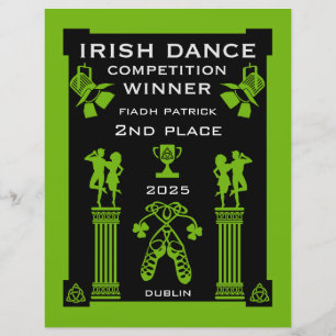 Lámina Certificado de competencia de baile irlandés