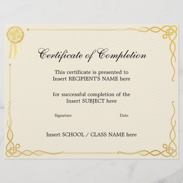 LÁMINA CERTIFICADO DE CONCLUSIÓN (Anverso)