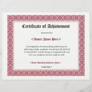 Lámina Certificado de conformidad