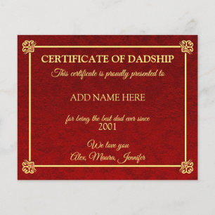 Lámina Certificado de Dadship