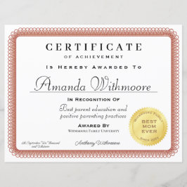 Lámina Certificado de diploma profesional y falso