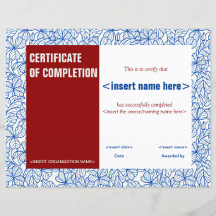 Lámina Certificado de finalización