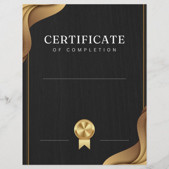 Lámina Certificado de finalización (Anverso)