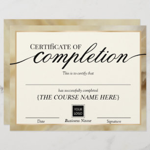 Lámina Certificado de Finalización del Premio Agate de Or