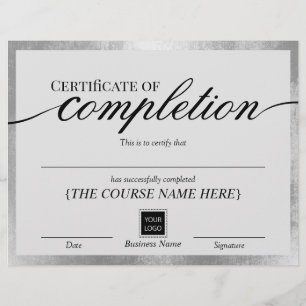 Lámina Certificado de finalización del Premio de marco pl