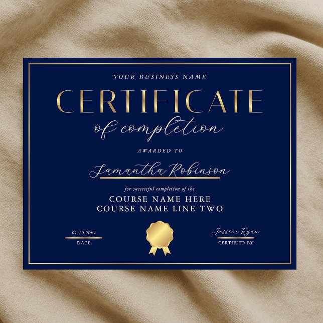 Lámina Certificado de Finalización Navy y Premio de Insig (Subido por el creador)