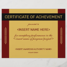 Certificado de logro