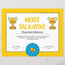 Lámina Certificado de logro más hablado PDF