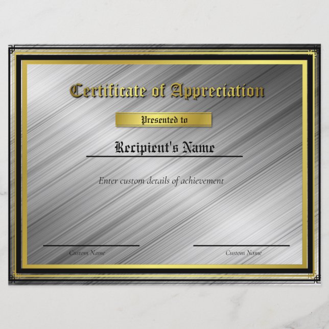 Lámina Certificado de marca de línea azul delgada persona (Anverso)