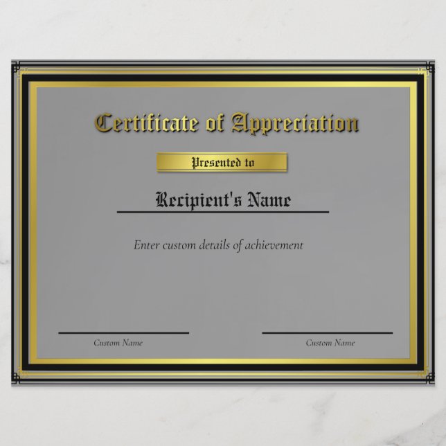 Lámina Certificado de marca de línea azul delgada persona (Anverso)