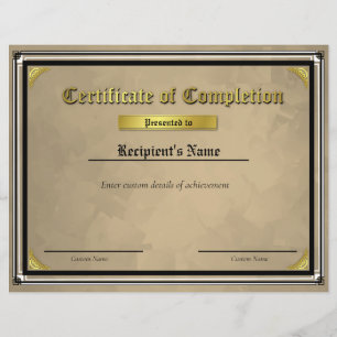 Lámina Certificado de marca de línea azul delgada persona