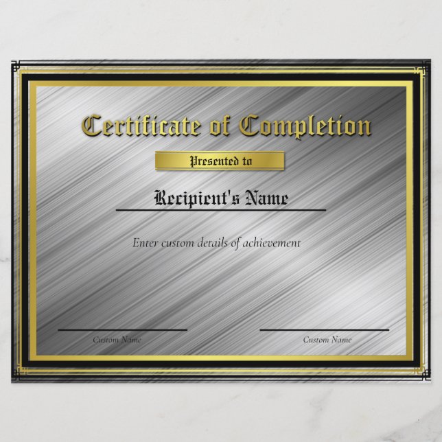 Lámina Certificado de marca de línea azul delgada persona (Anverso)