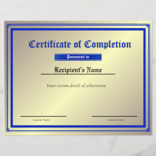 Lámina Certificado de marca de línea azul delgada persona