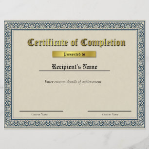 Lámina Certificado de marca de línea azul delgada persona