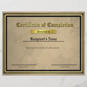 Lámina Certificado de marca de línea azul delgada persona