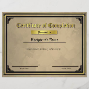 Lámina Certificado de marca de línea azul delgada persona