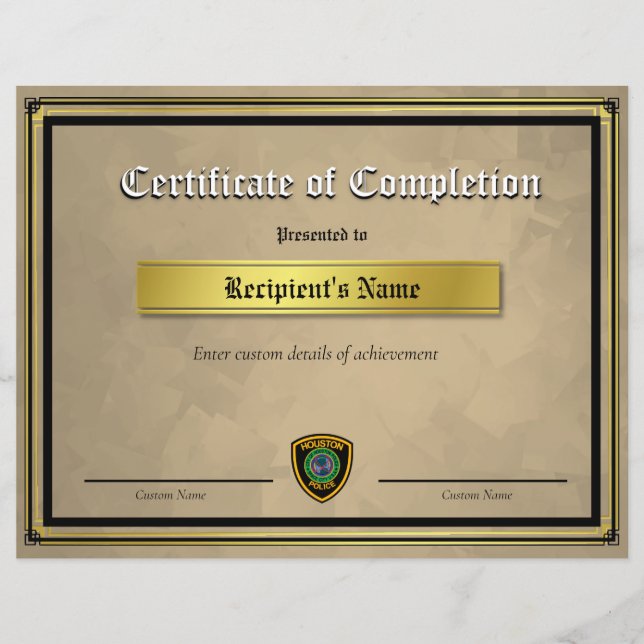 Lámina Certificado de marca de línea azul delgada persona (Anverso)