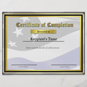 Lámina Certificado de marca de línea azul delgada persona