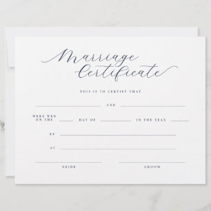 Lámina Certificado de Matrimonio con Letra Clásica Minima