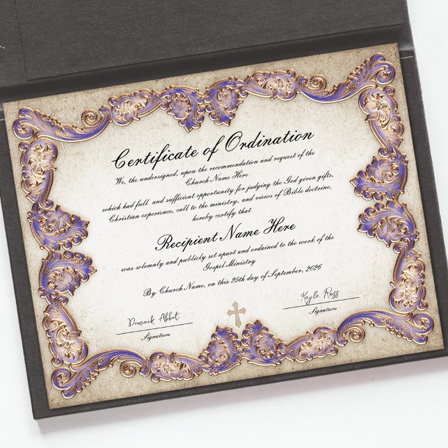 Lámina Certificado de Ordenación del Ministerio (Subido por el creador)