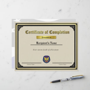 Lámina Certificado de Parche de Línea Azul Delgado person