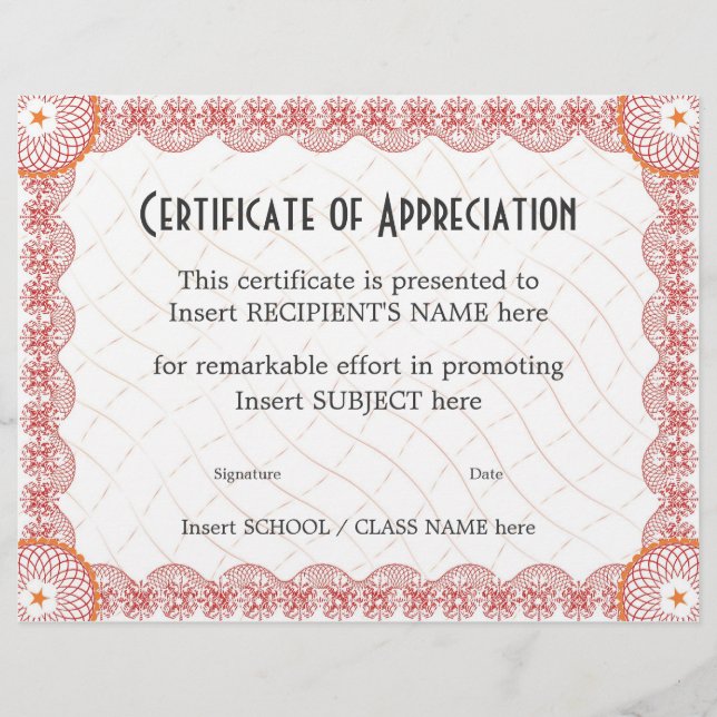LÁMINA CERTIFICADO DE RECONOCIMIENTO (Anverso)