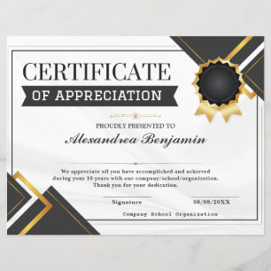 Lámina Certificado de reconocimiento de logros