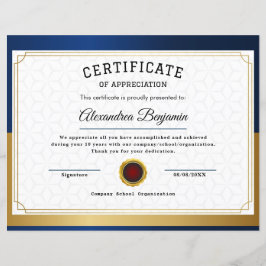 Lámina Certificado de reconocimiento de logros