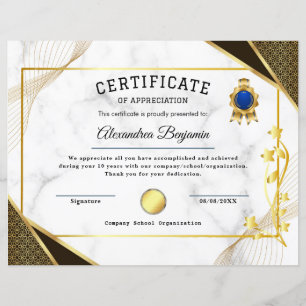Lámina Certificado de reconocimiento de logros