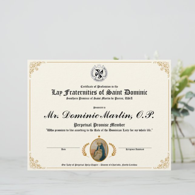 Lámina Certificado dominicano de Lay (Anverso de pie)