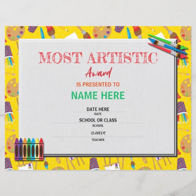 Lámina Certificado escolar (Anverso)