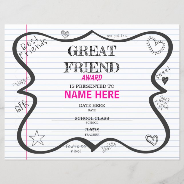 Lámina Certificado escolar (Anverso)