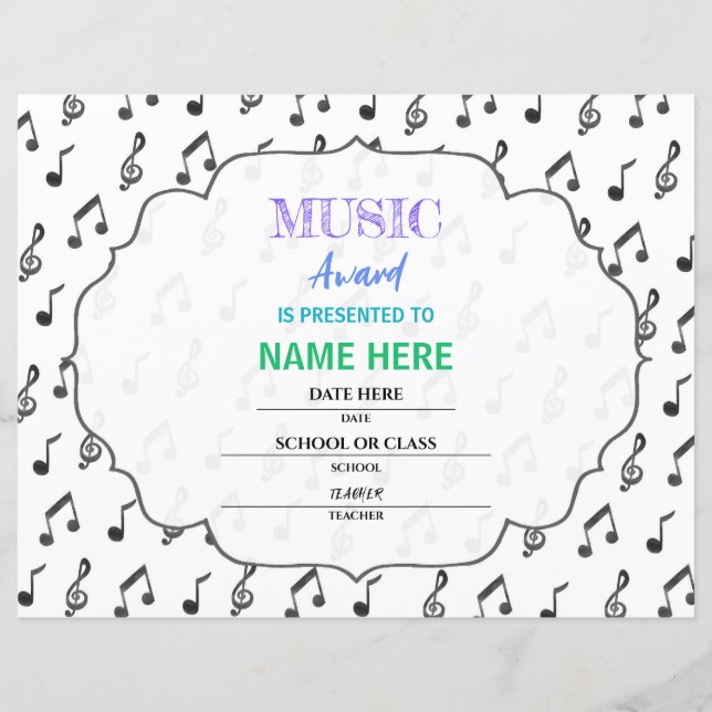 Lámina Certificado escolar (Anverso)