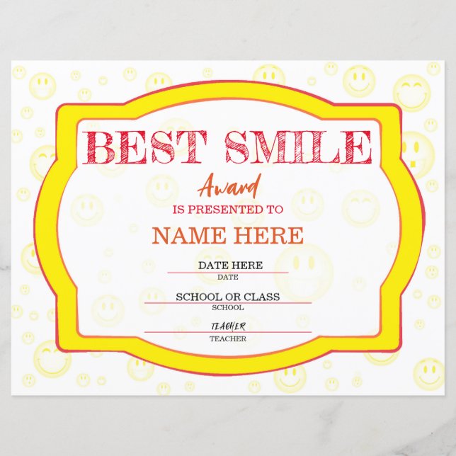 Lámina Certificado escolar (Anverso)