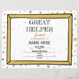 Lámina Certificado escolar