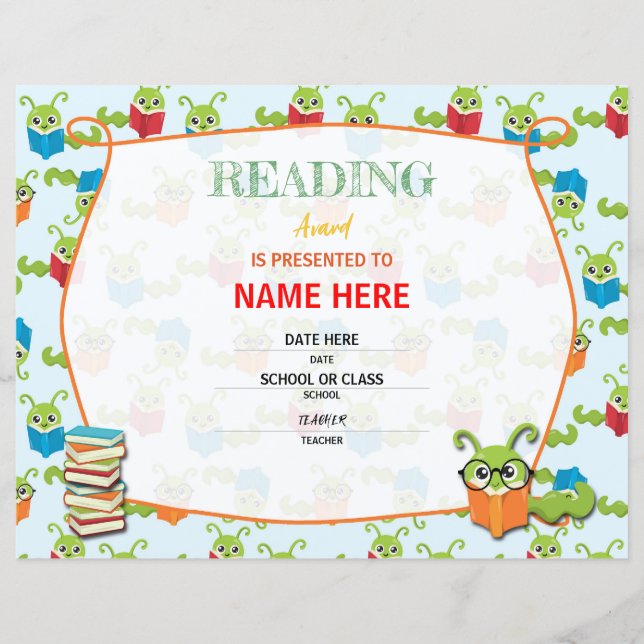 Lámina Certificado escolar (Anverso)